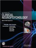 ARCHIVES OF CLINICAL NEUROPSYCHOLOGY